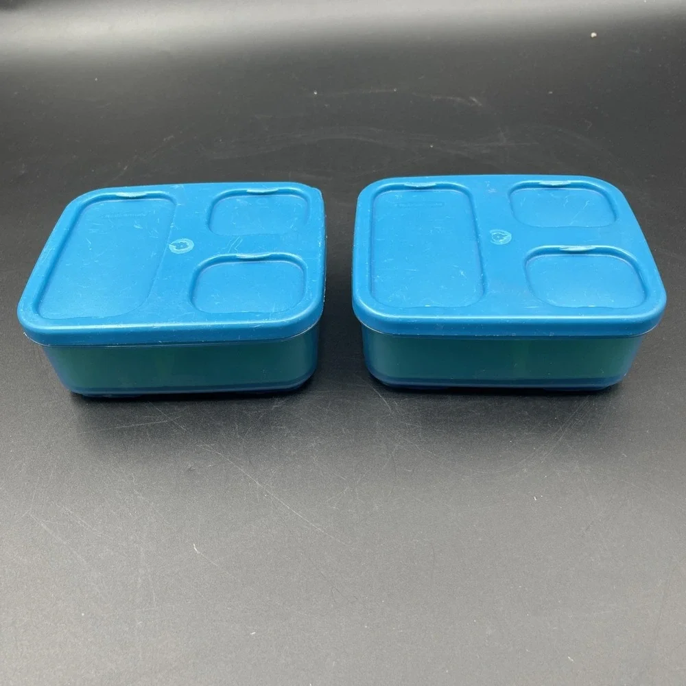 Rubbermaid LunchBlox Entrée Containers 6 Pc Set 2 Lids 2 Dividers BPA Free
